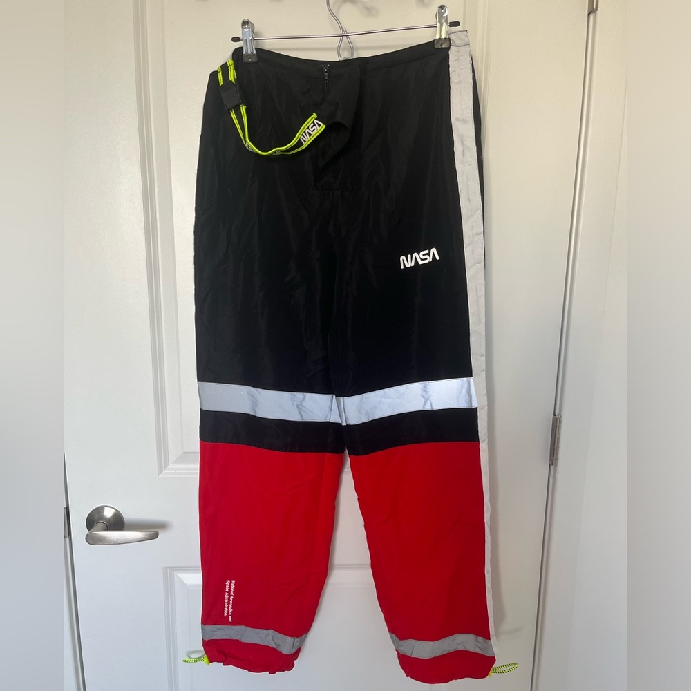Forever 21 NASA Black and Red wind pants